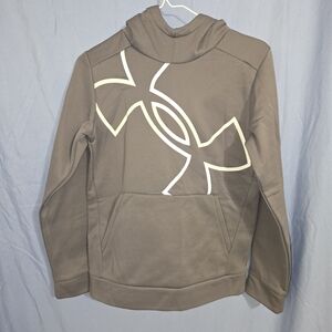Under Armour Kids Gray Hoodie with White Logo
